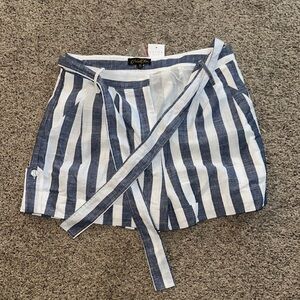 Bohme Blue and White Skorts with Nautical Stripes